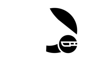 implant cerrahi glyph simge canlandırması