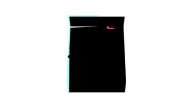 Seyahat rengi simgesi canlandırması için çanta