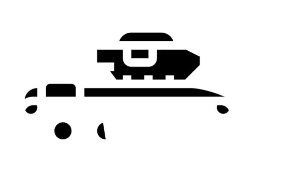 坦克生产线图标动画 — 图库视频影像
