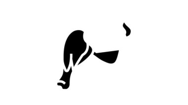 bacak çeyrek tavuk hattı simgesi canlandırması