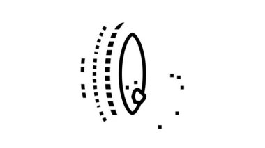 Arazi lastikleri çizgi simgesi canlandırması