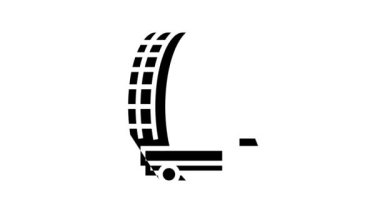 hafif kamyon lastikleri çizgi simgesi canlandırması