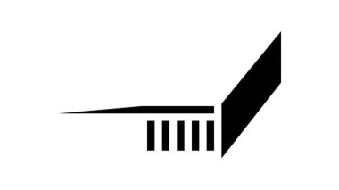 blok tahta glyph simgesi canlandırması