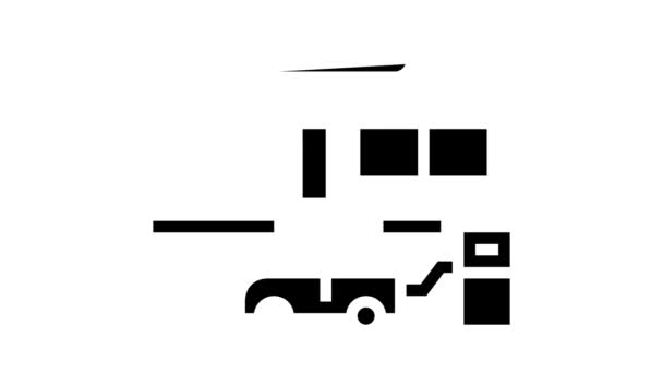 车轮膨胀象形文字动画 — 图库视频影像