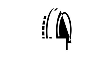 ticari kamyon lastikleri glyph simge animasyonu