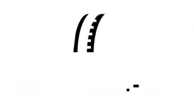 karavan lastikleri glyph simge animasyonu