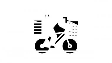 şehir bisiklet çizgisi simgesi canlandırması