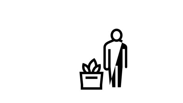 Animation des persönlichen Shopper-Symbols — Stockvideo