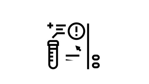 Ligne de diagnostic en ligne animation icône — Video