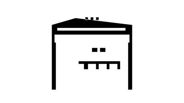 Lager leverans service glyph ikon animation — Stockvideo