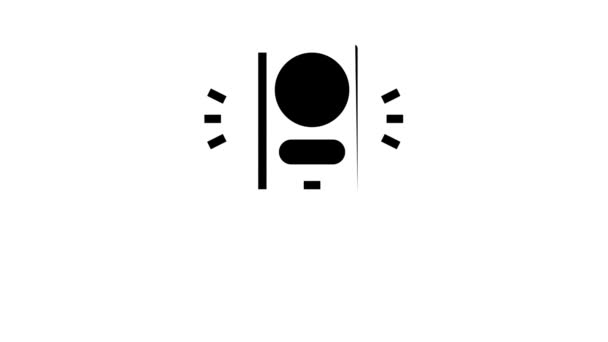 Χώρα υπηκοότητας glyph icon animation — Αρχείο Βίντεο