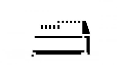 Buğday ayırma endüstriyel araç kabartma simgesi canlandırması