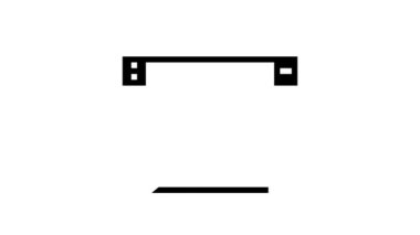 Buğday fabrikası ekipmanlarının karıştırılması simge canlandırması