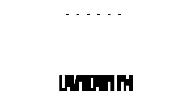 Animace ikon grain storage glyph — Stock video