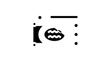 peyzaj tasarım planı glyph simge canlandırması