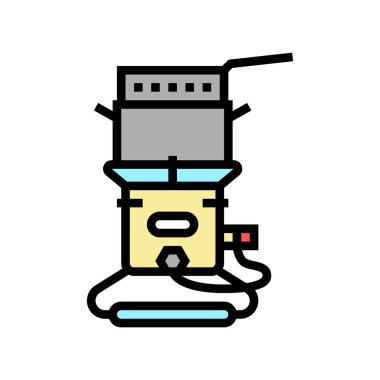 Renk ikonu çizimi için fritöz aracı