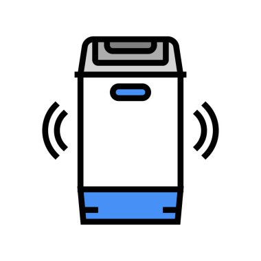 taşınabilir çamaşır makinesi renk vektör çizimi