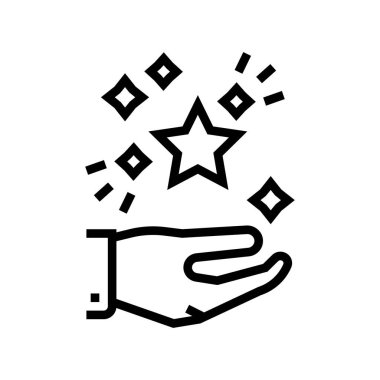 başarı çizgisi simgesi çizimi