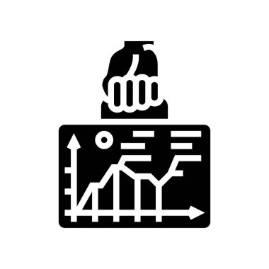 strateji geliştirme sembolü vektör illüstrasyonu