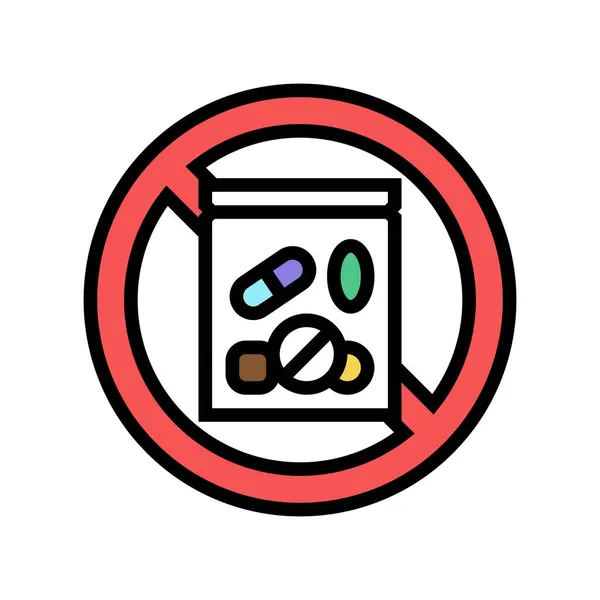 Stimulants drugs addiction color icon vector illustration — Stock Vector