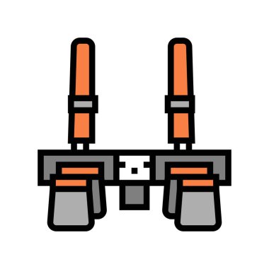 alet kesesi marangoz renk vektör illüstrasyonu