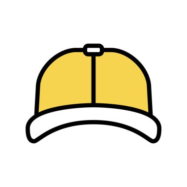 kapak başı yaz aksesuar renk vektör illüstrasyonu