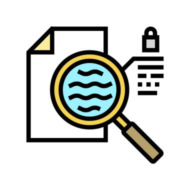 kağıt sayfa renk ikonu vektör illüstrasyonu