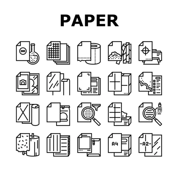 Список паперу для друку піктограм плакатів Вектор — стоковий вектор