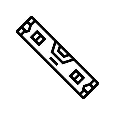 kabarcık seviyesi marangoz ekipman hattı vektör gösterimi