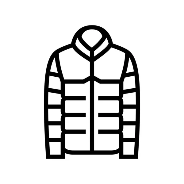 Chaqueta línea de ropa icono vector ilustración — Vector de stock