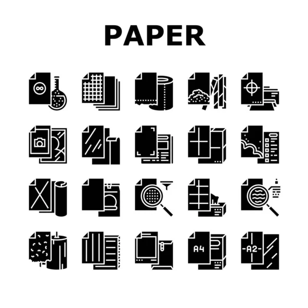 Список паперу для друку піктограм плакатів Вектор — стоковий вектор
