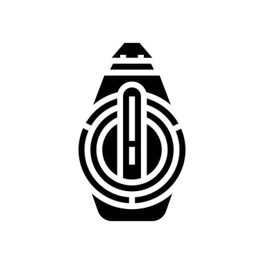 tebeşir hattı bobin sembolü vektör illüstrasyonu