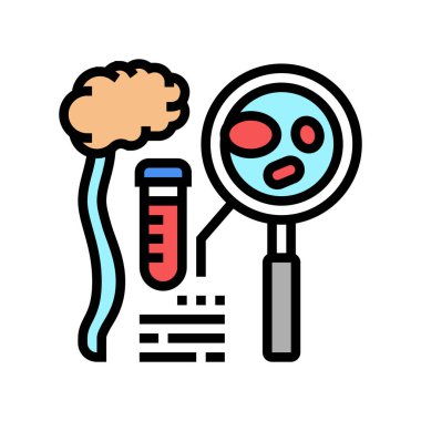 Elmas-siyah fan anemi sağlık sorunu renk ikonu vektör illüstrasyonu