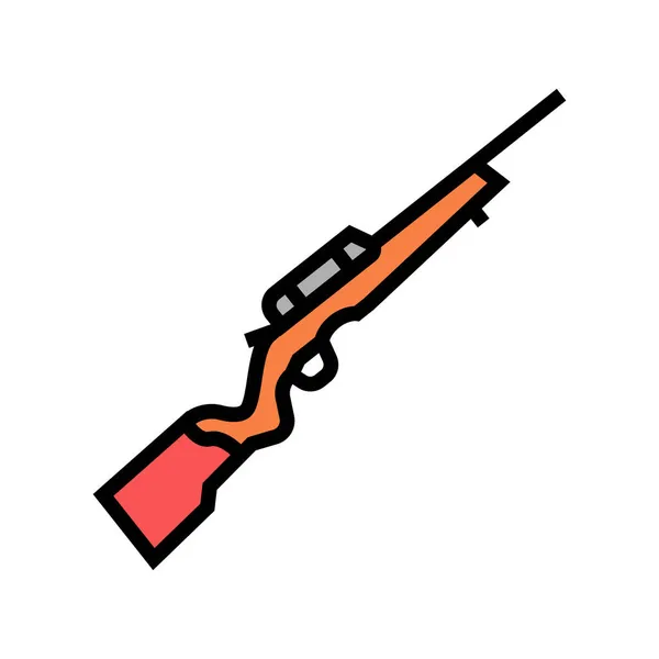Rimfire pistolet kolor ikona wektor ilustracja — Wektor stockowy