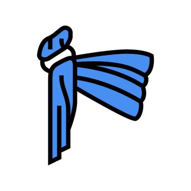 bebek askısı renk ikonu vektör illüstrasyonu