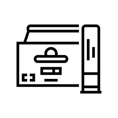 shotshell mermi hattı ikon vektör çizimi