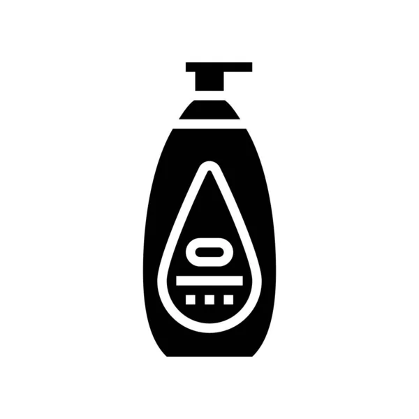 Baby lotion cosmetische glyph pictogram vector illustratie — Stockvector