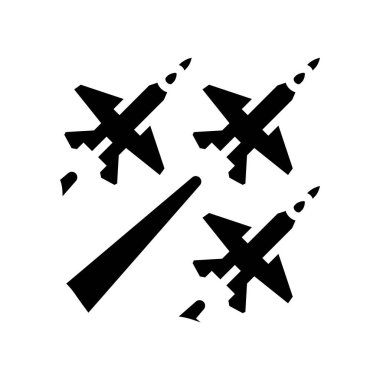 Havacılık geçit töreni sembolü vektör illüstrasyonu