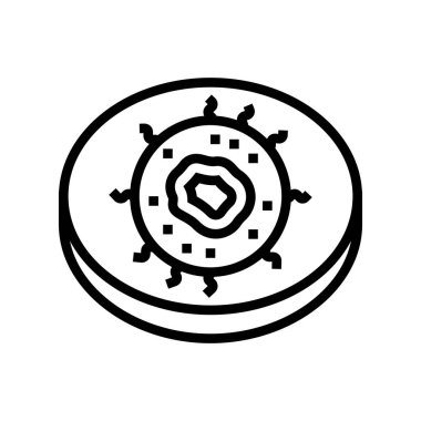 nl hücre bağışıklık çizgisi vektör çizimi