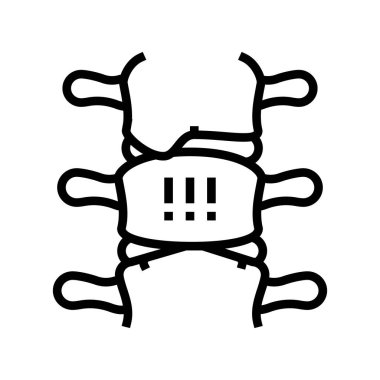 ankylosing spondylitis çizgi simgesi çizimi