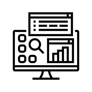 masaüstü uygulamaları çizgi vektör çizimi