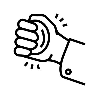 stres topları çizgi ikon vektör çizimi