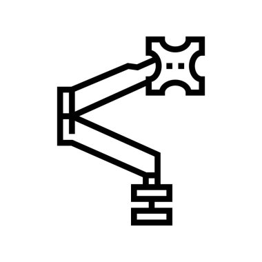 Kol çizgisi ikon vektör illüstrasyonunu izle