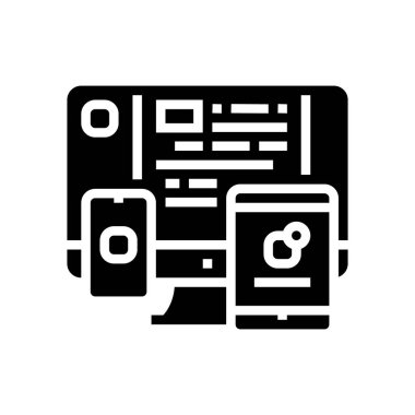 uygulama yazılımı simgesi vektör illüstrasyonu