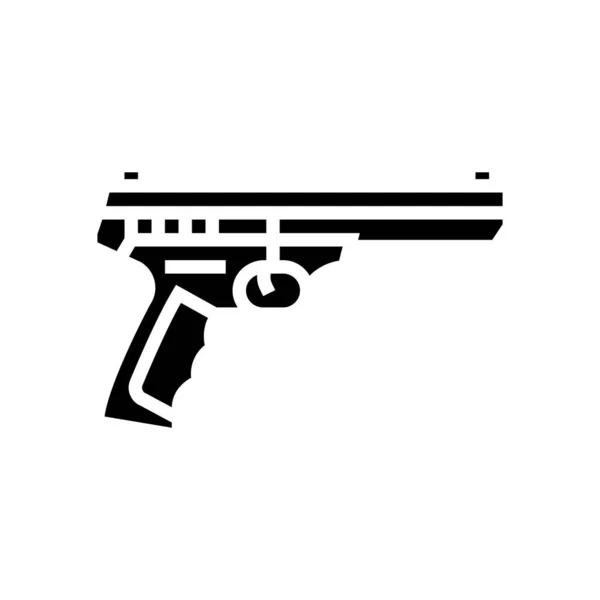 Rimfire gewehr glyph icon vektor illustration — Stockvektor