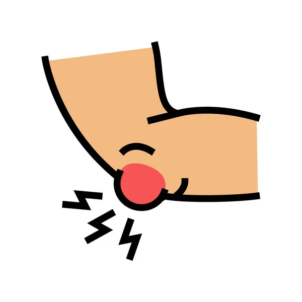 Schleimbeutelentzündung Farbe Symbol Vektor Illustration — Stockvektor