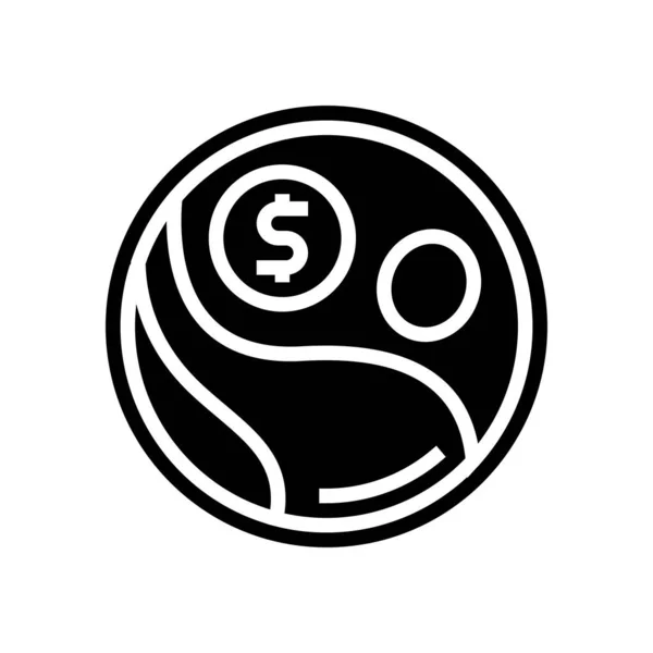 Fair trade cosmetische glyph pictogram vector illustratie — Stockvector