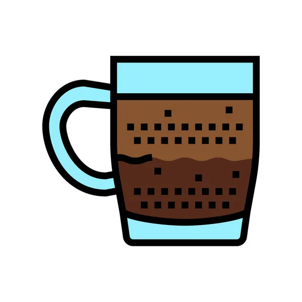 Doppio Kaffee Farbe Symbol Vektor Illustration — Stockvektor