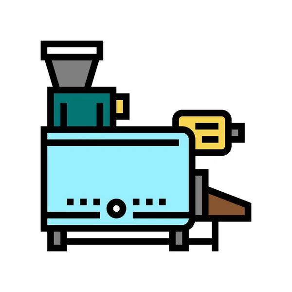 Lochfraß Maschine Farbe Symbol Vektor Illustration — Stockvektor