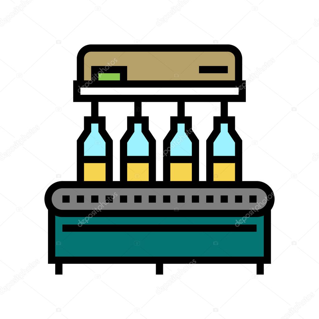 spill olive oil color icon vector illustration